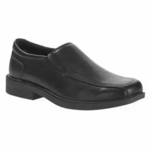 New George Memory Foam Black Faux Leather Dress Shies. George Men Size  main image 4